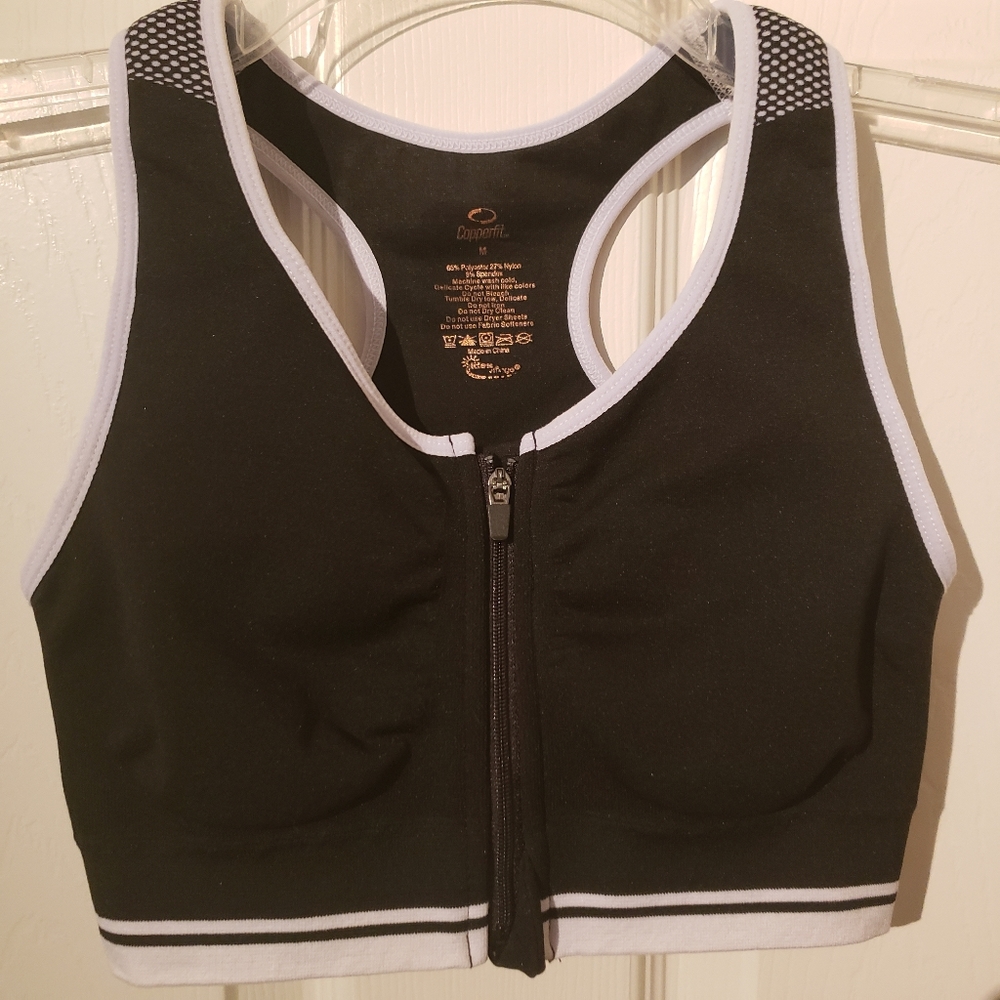 Copperfit Bralette Black Med New